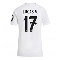 Camisa de time de futebol Real Madrid Lucas Vazquez #17 Replicas 1º Equipamento Feminina 2024-25 Manga Curta